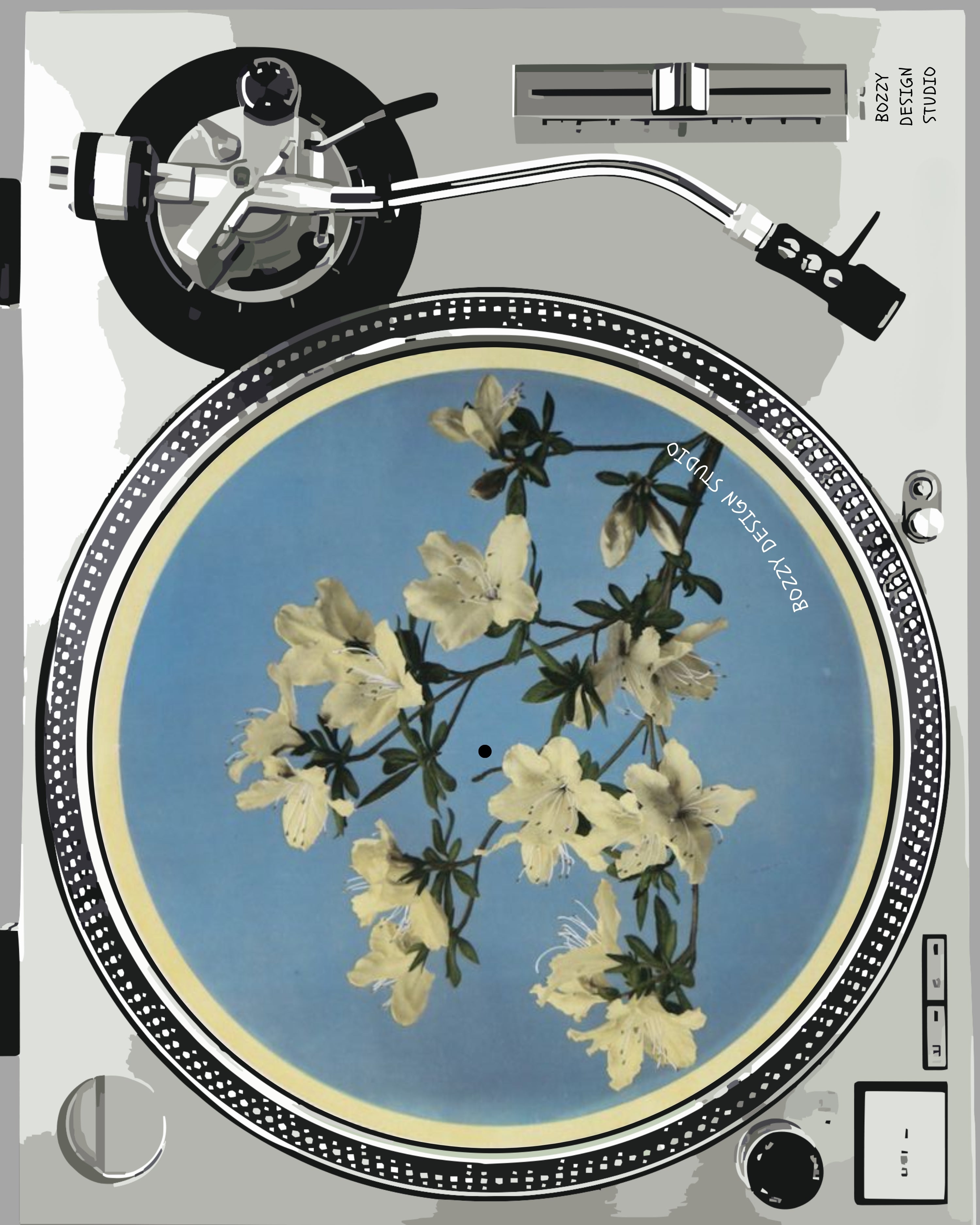 White Blossom Slipmat – Mediterranean Nostalgia Collection