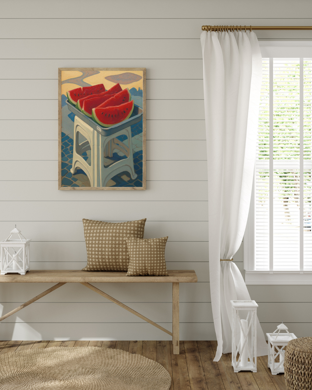 Watermelon Stand Print – Mediterranean Nostalgia Collection