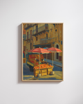 Street Fruit Market Print - Mediterranean Nostalgia Collection