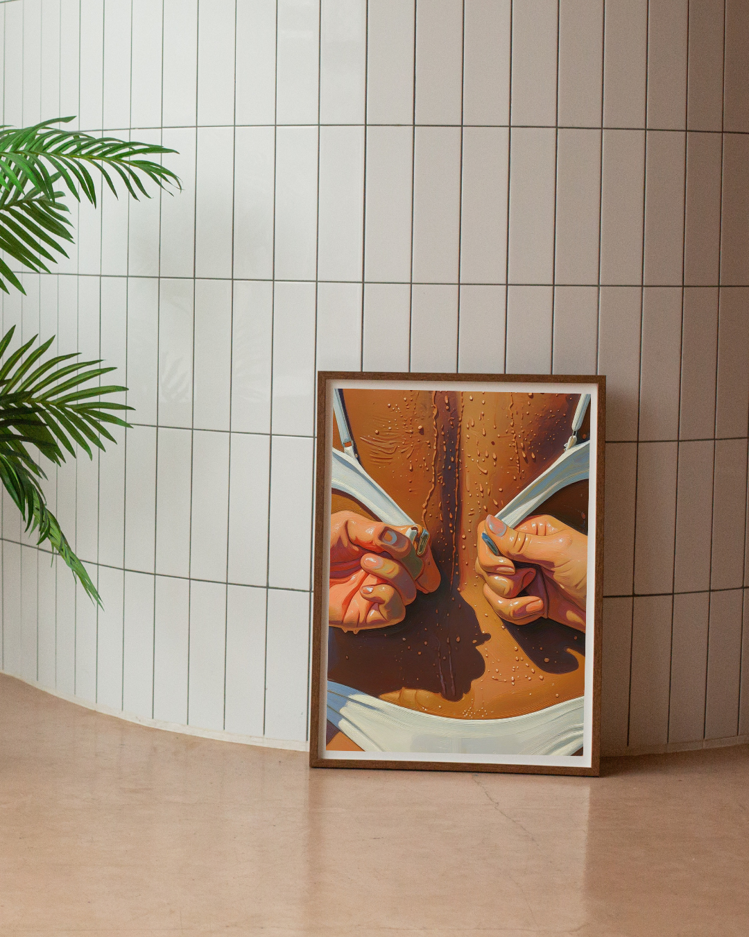 Unzipping Bikini Print - Mediterranean Nostalgia Collection