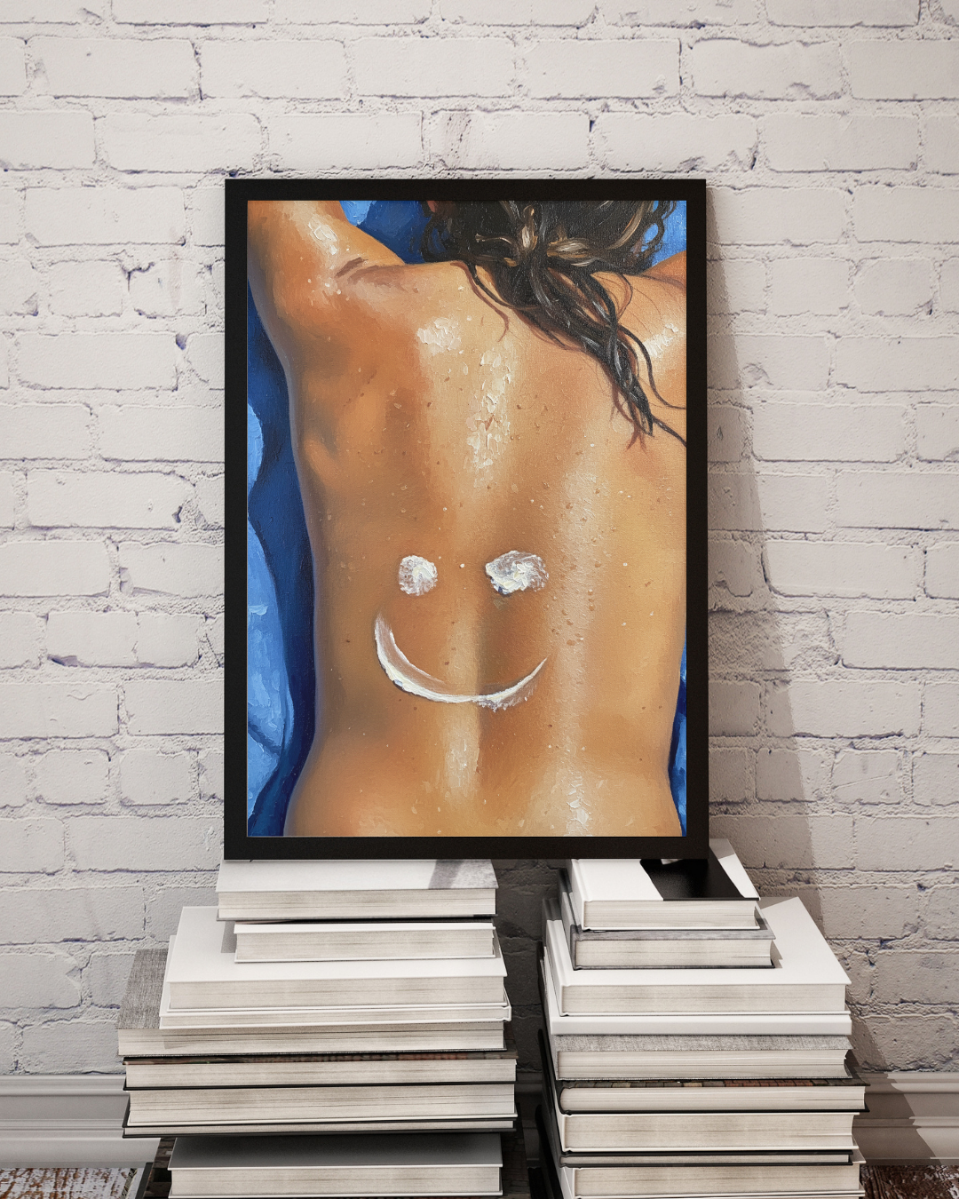 Sunscreen Smile Print - Mediterranean Nostalgia Collection