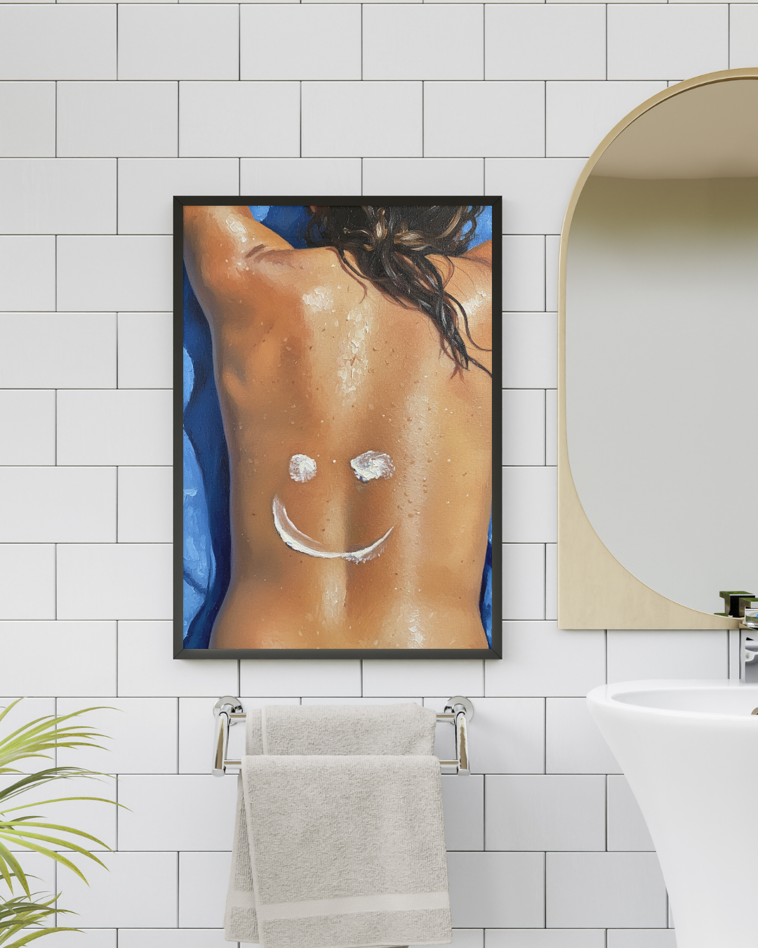 Sunscreen Smile Print - Mediterranean Nostalgia Collection