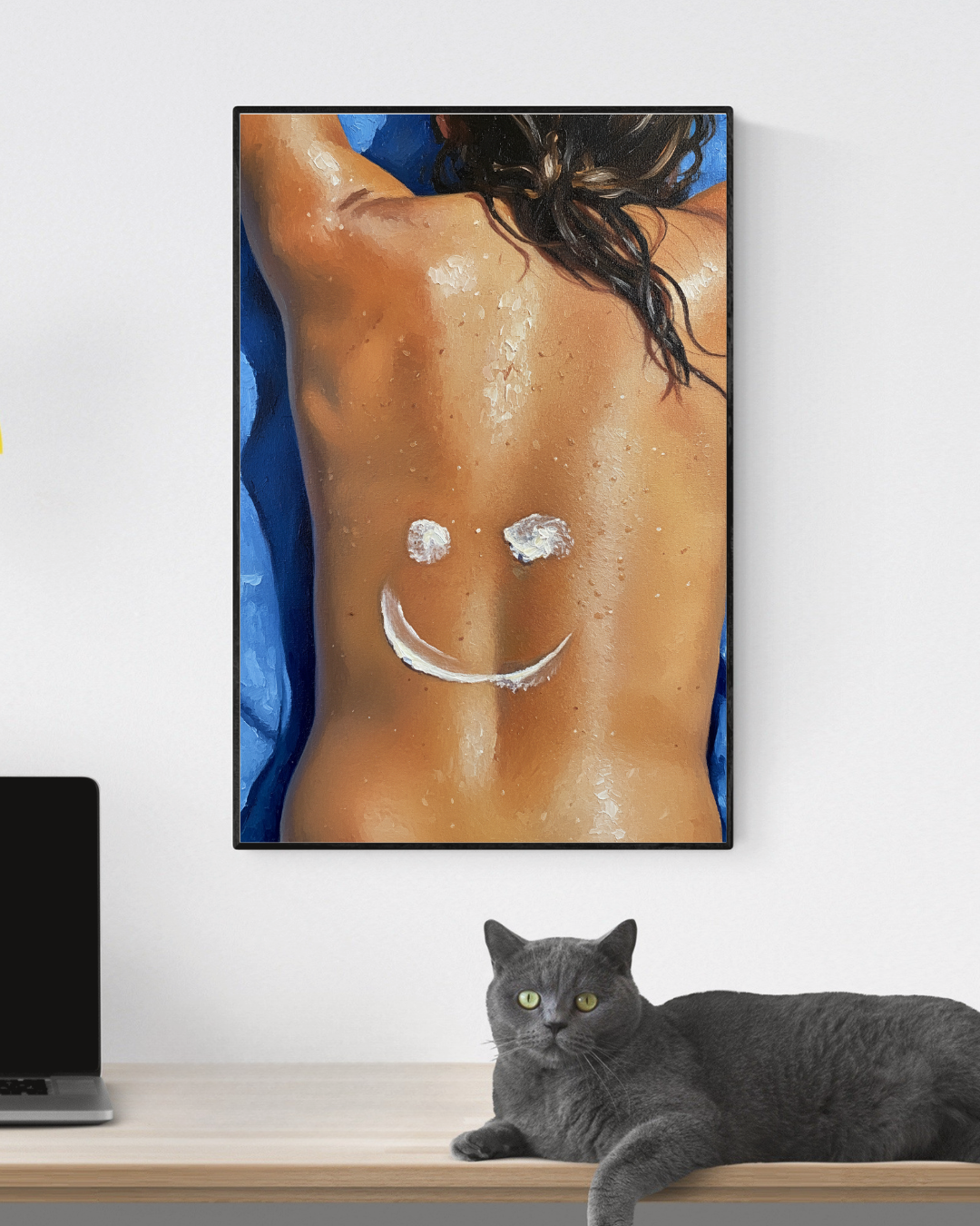 Sunscreen Smile Print - Mediterranean Nostalgia Collection