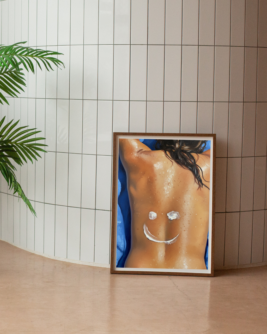 Sunscreen Smile Print - Mediterranean Nostalgia Collection