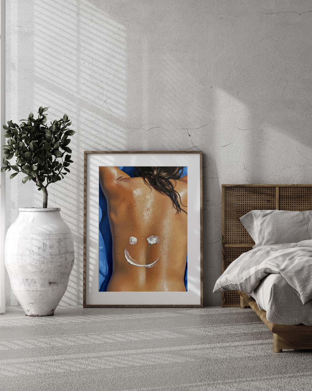 Sunscreen Smile Print - Mediterranean Nostalgia Collection