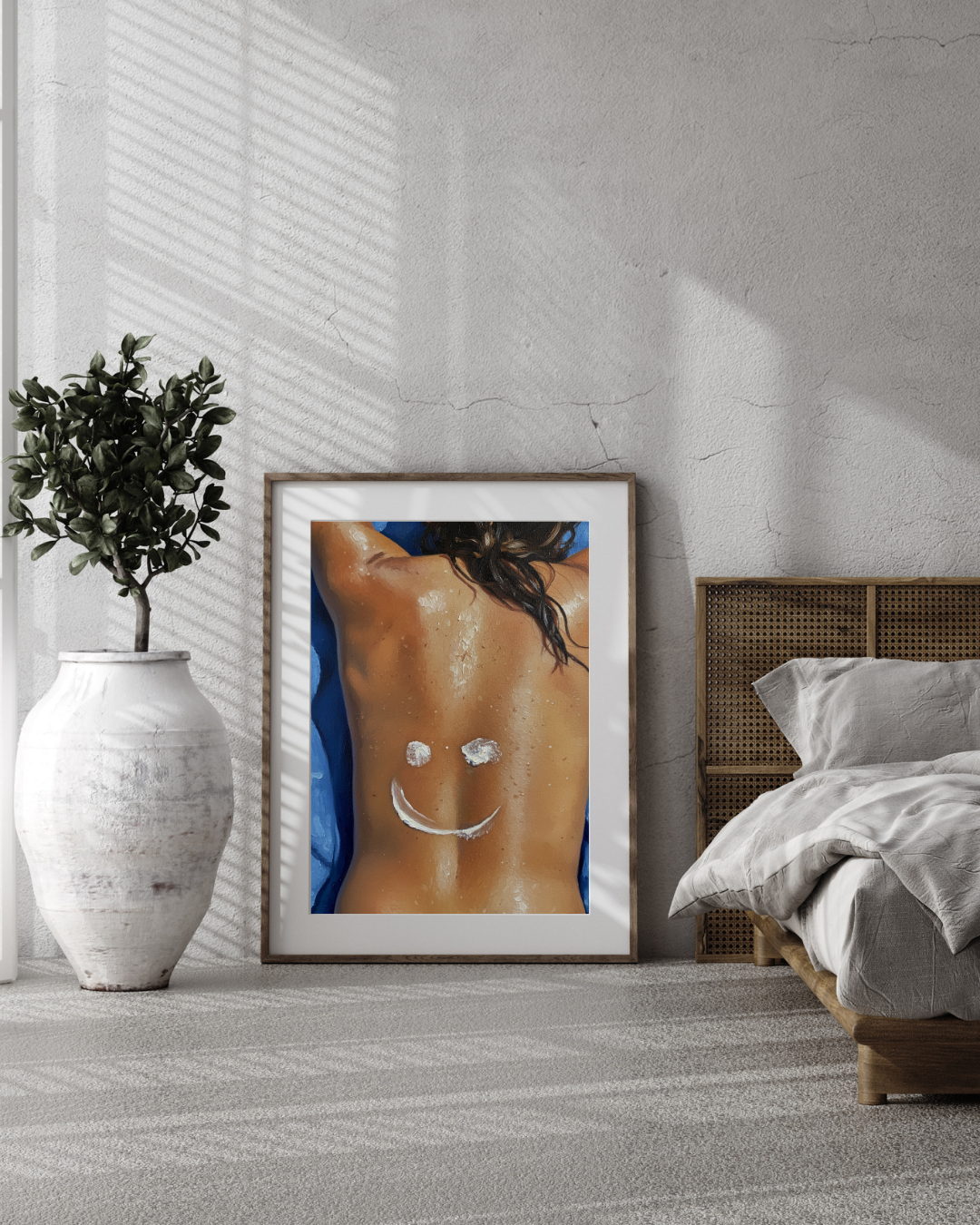 Sunscreen Smile Print - Mediterranean Nostalgia Collection
