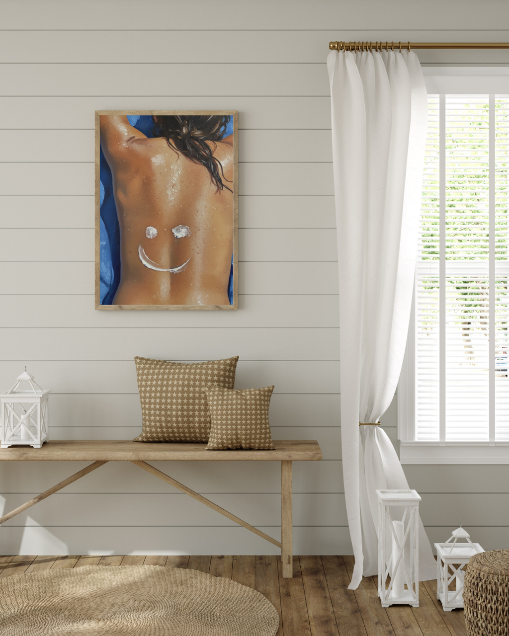 Sunscreen Smile Print - Mediterranean Nostalgia Collection