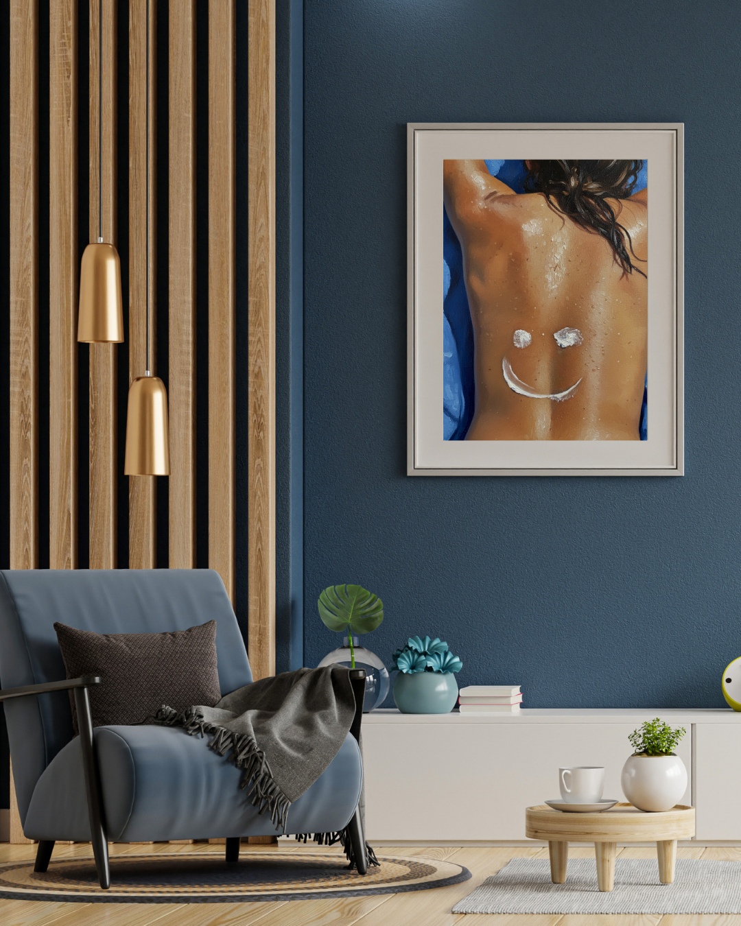 Sunscreen Smile Print - Mediterranean Nostalgia Collection