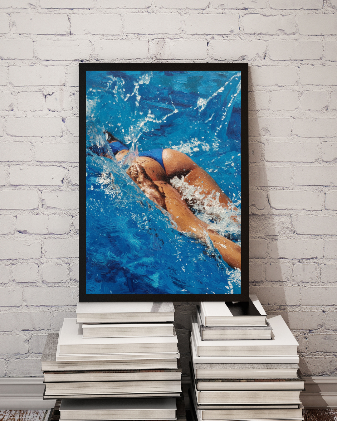 Ocean Swimmer Print - Mediterranean Nostalgia Collection