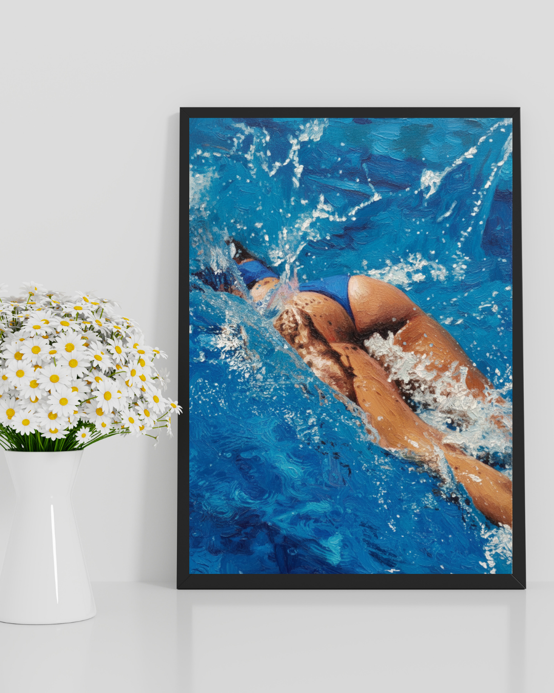 Ocean Swimmer Print - Mediterranean Nostalgia Collection