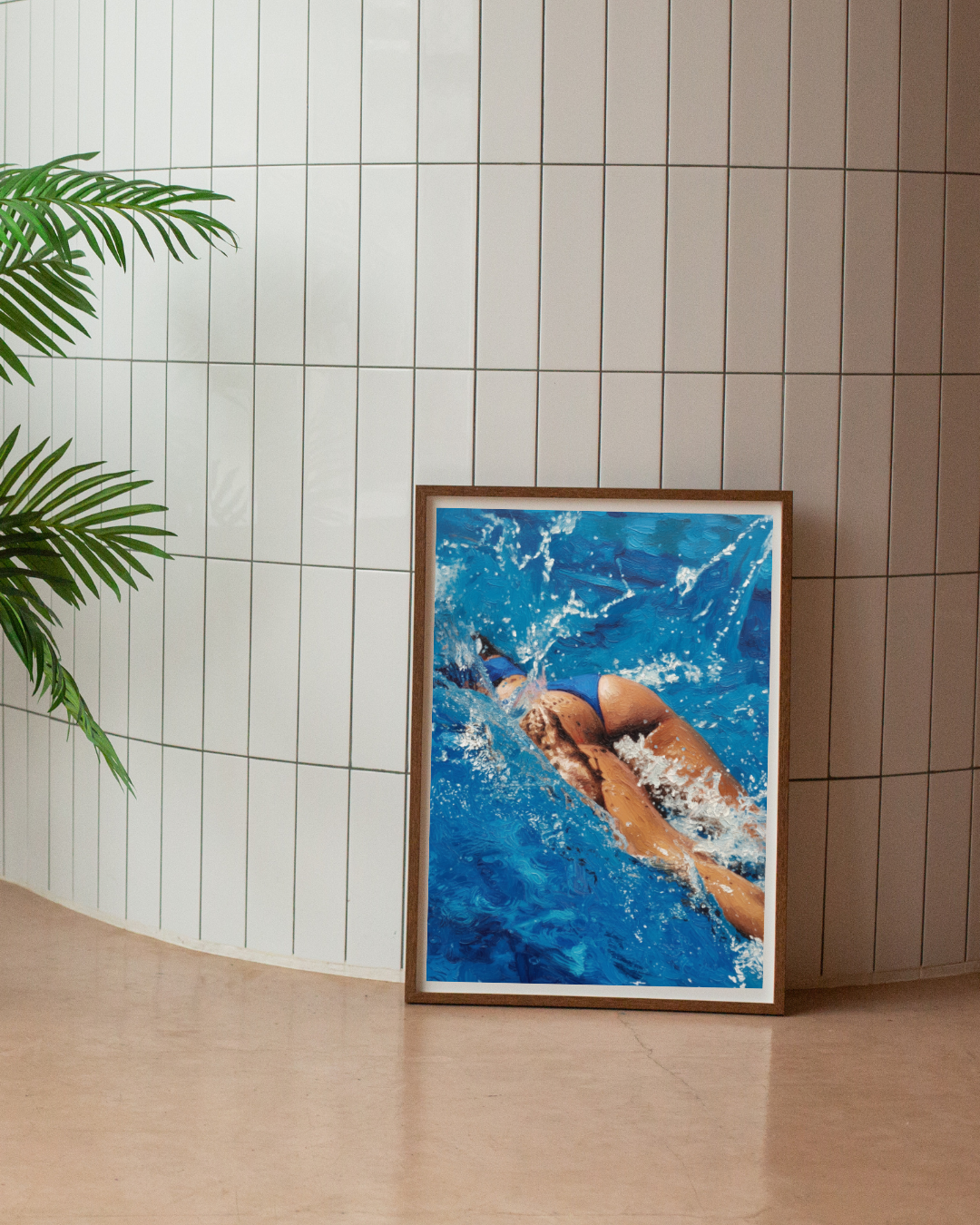 Ocean Swimmer Print - Mediterranean Nostalgia Collection