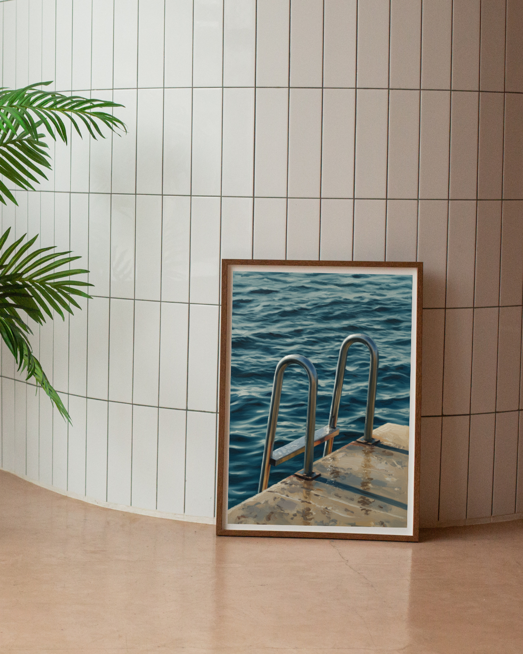 Sea Ladder Print - Mediterranean Nostalgia Collection