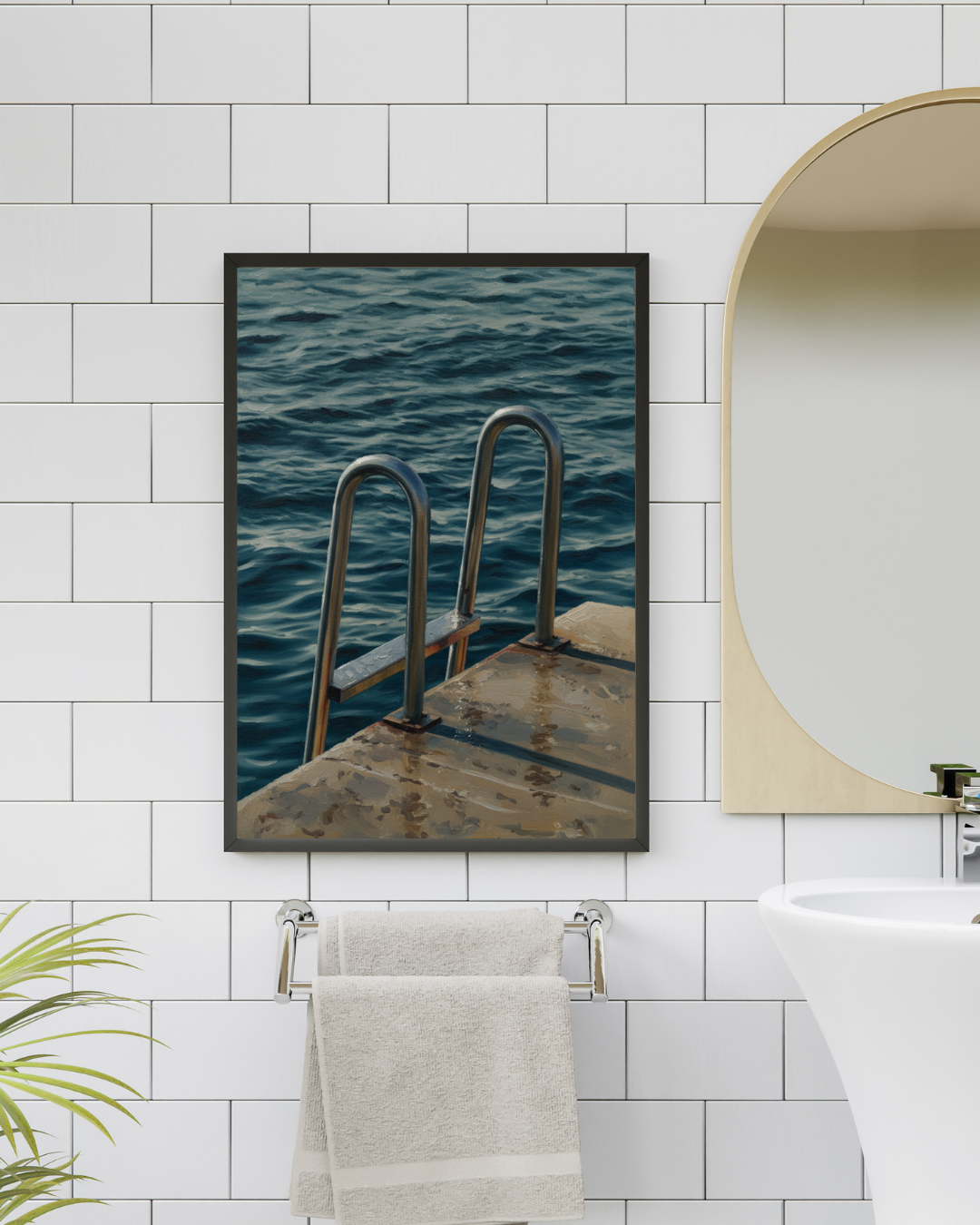 Sea Ladder Print - Mediterranean Nostalgia Collection