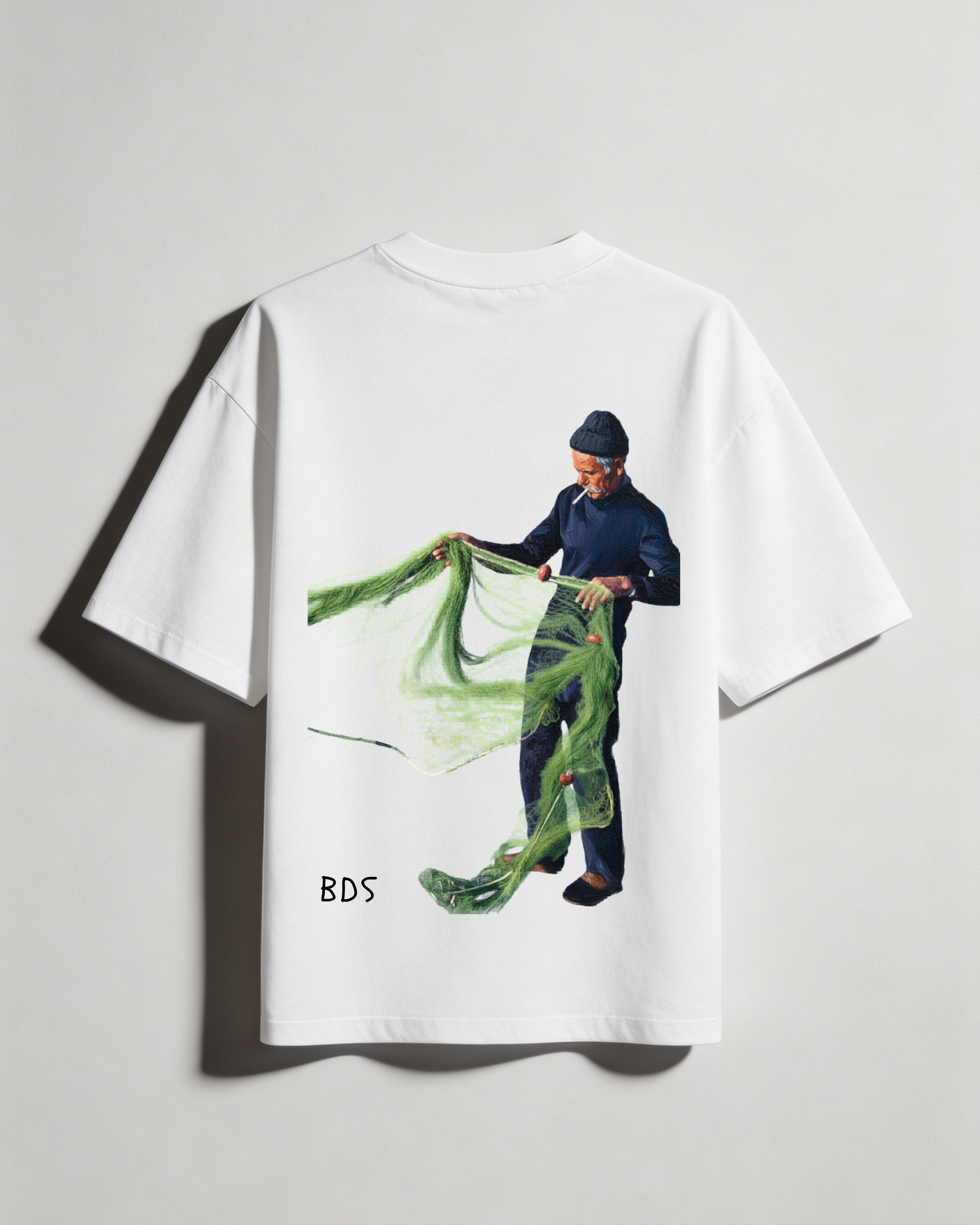 Fisherman Gesture T-shirt – Mediterranean Nostalgia Collection