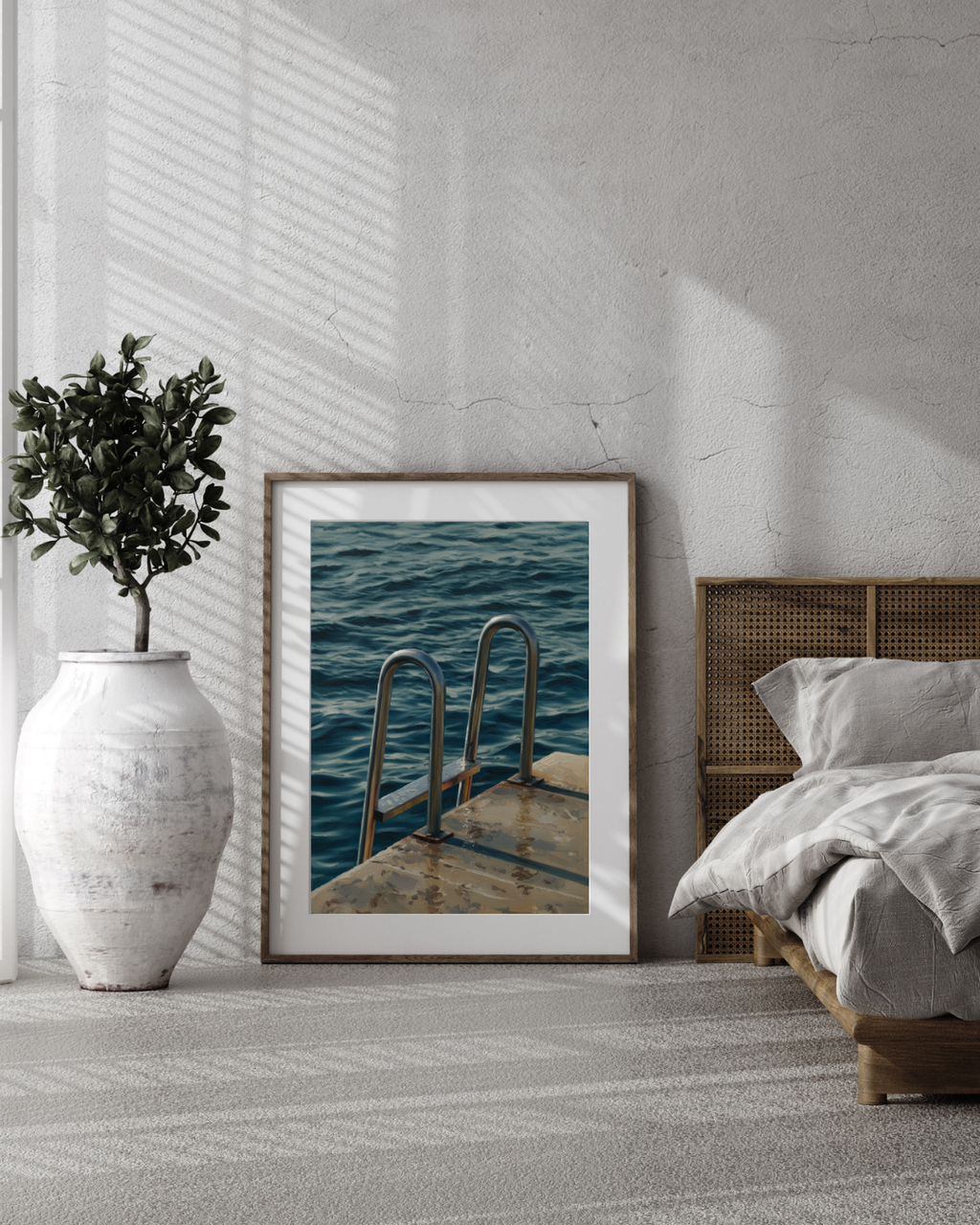Sea Ladder Print - Mediterranean Nostalgia Collection