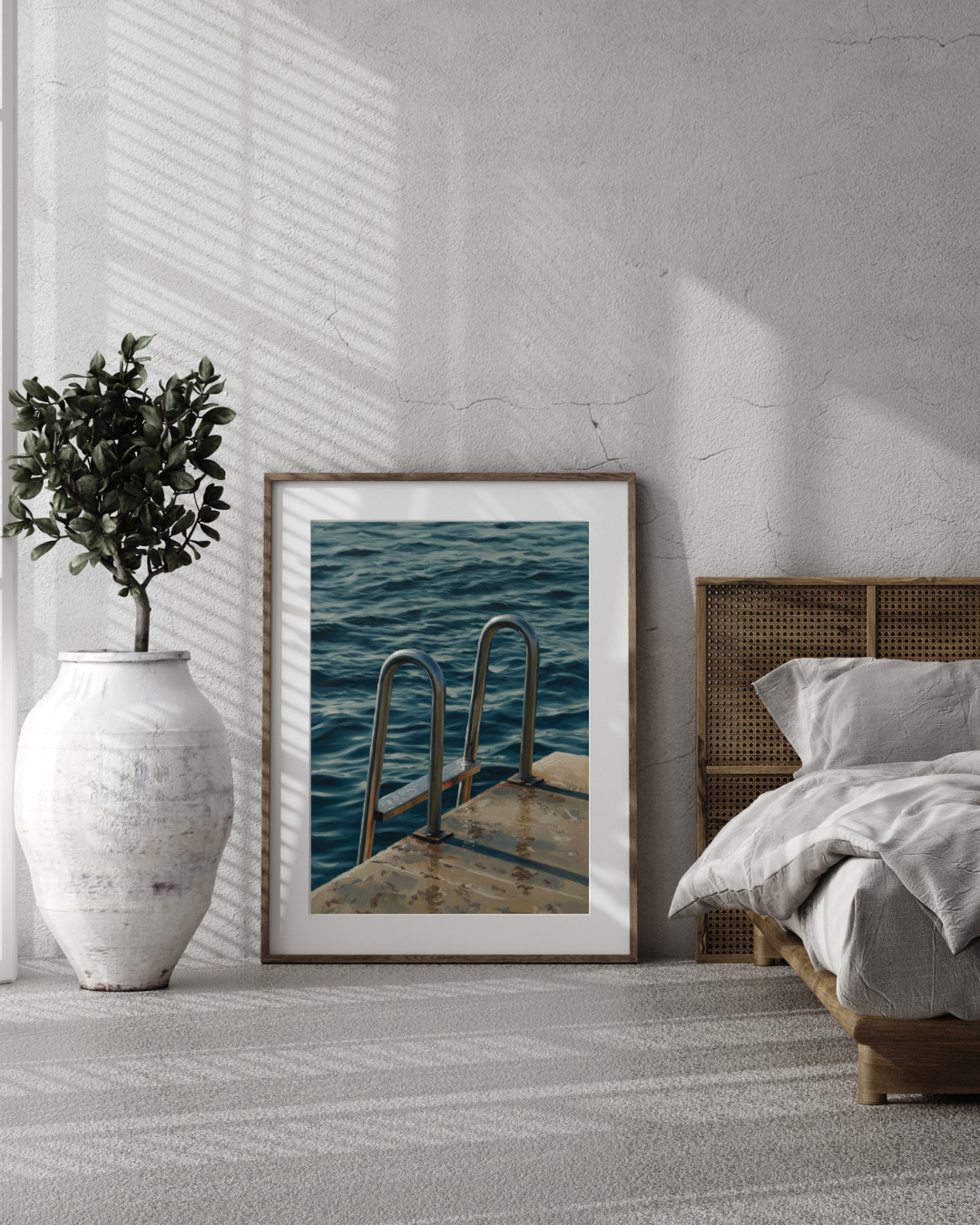 Sea Ladder Print - Mediterranean Nostalgia Collection
