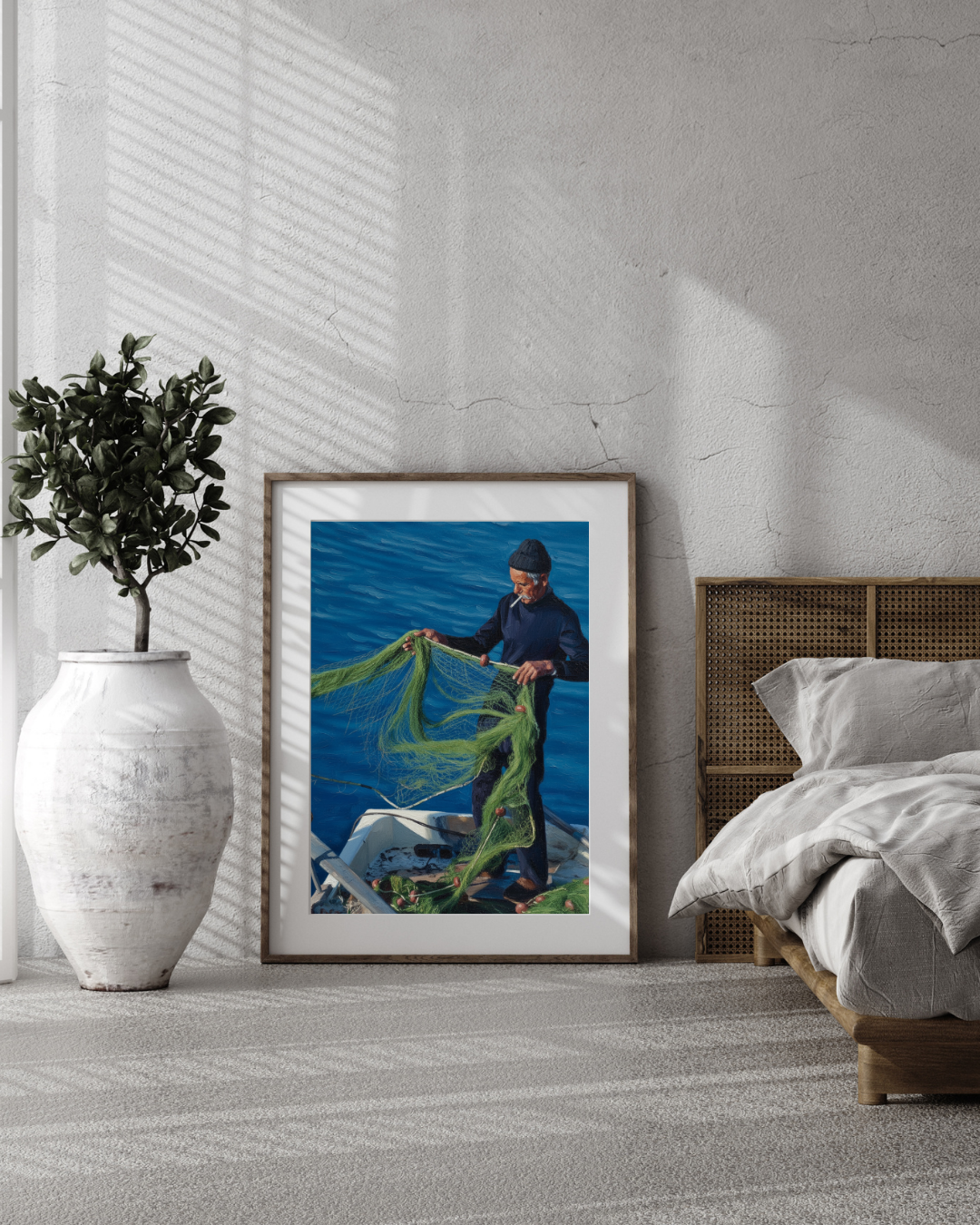 Mediterranean Fisherman Print - Mediterranean Nostalgia Collection