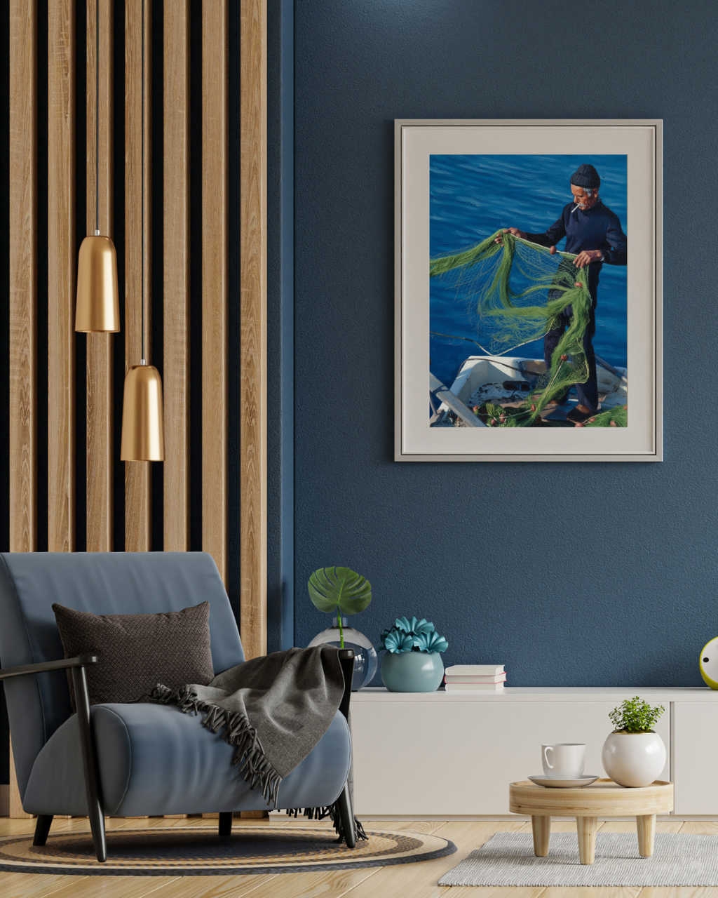 Mediterranean Fisherman Print - Mediterranean Nostalgia Collection