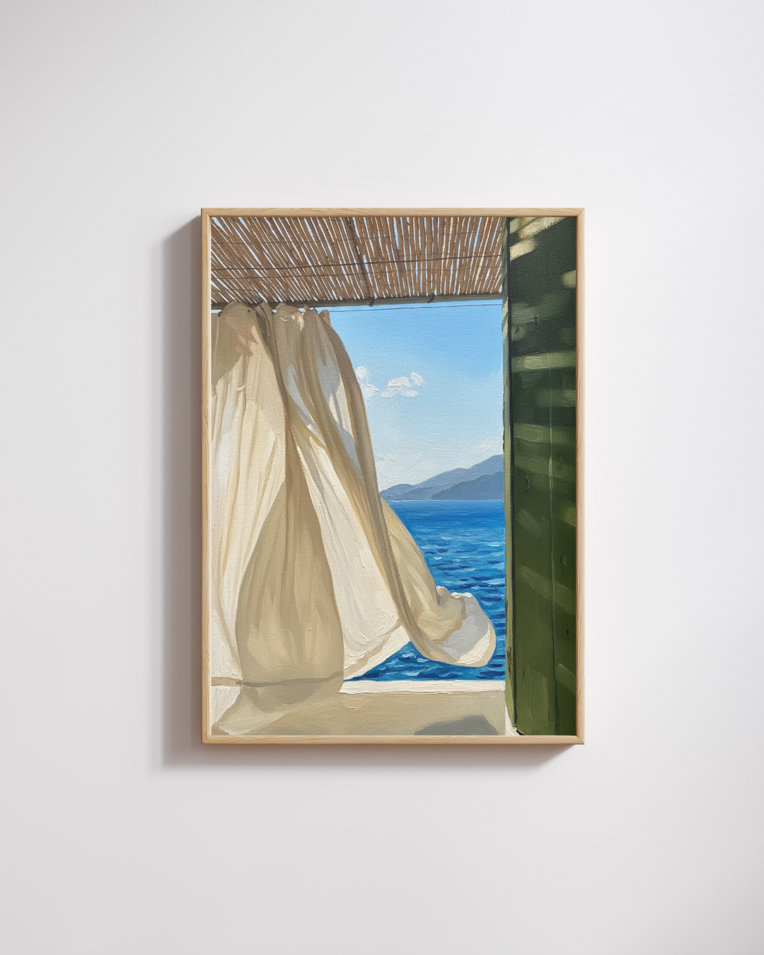 Sea Breeze Window Print - Mediterranean Nostalgia Collection