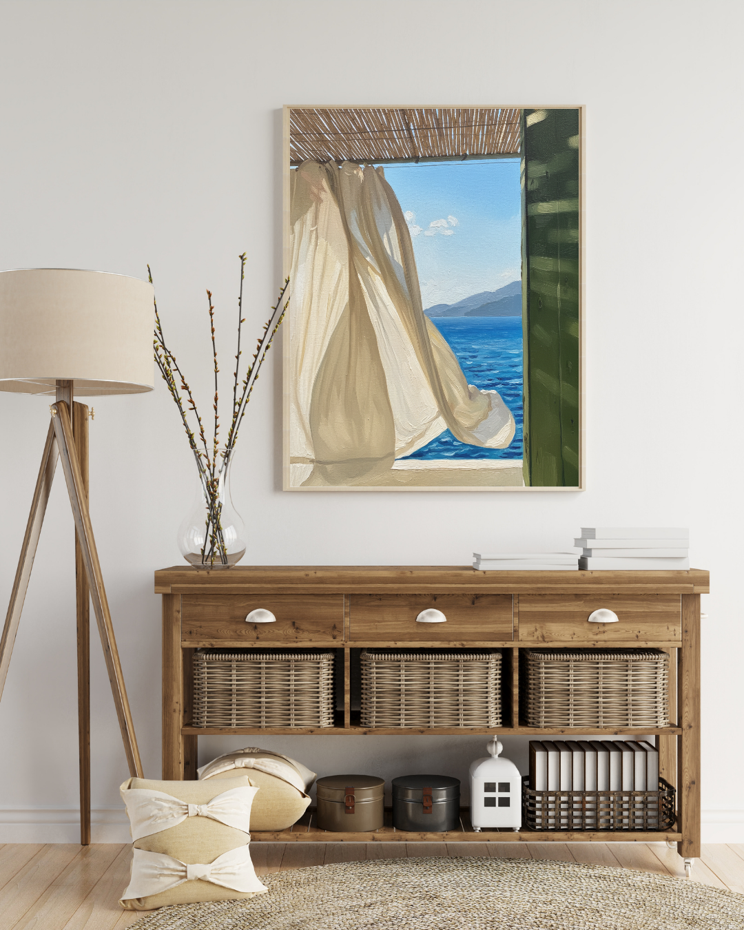 Sea Breeze Window Print - Mediterranean Nostalgia Collection