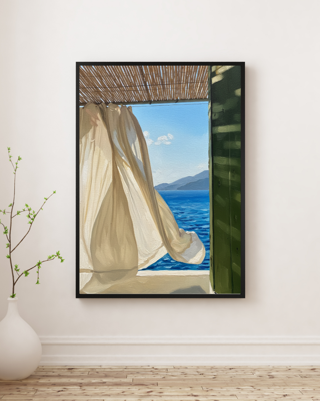 Sea Breeze Window Print - Mediterranean Nostalgia Collection
