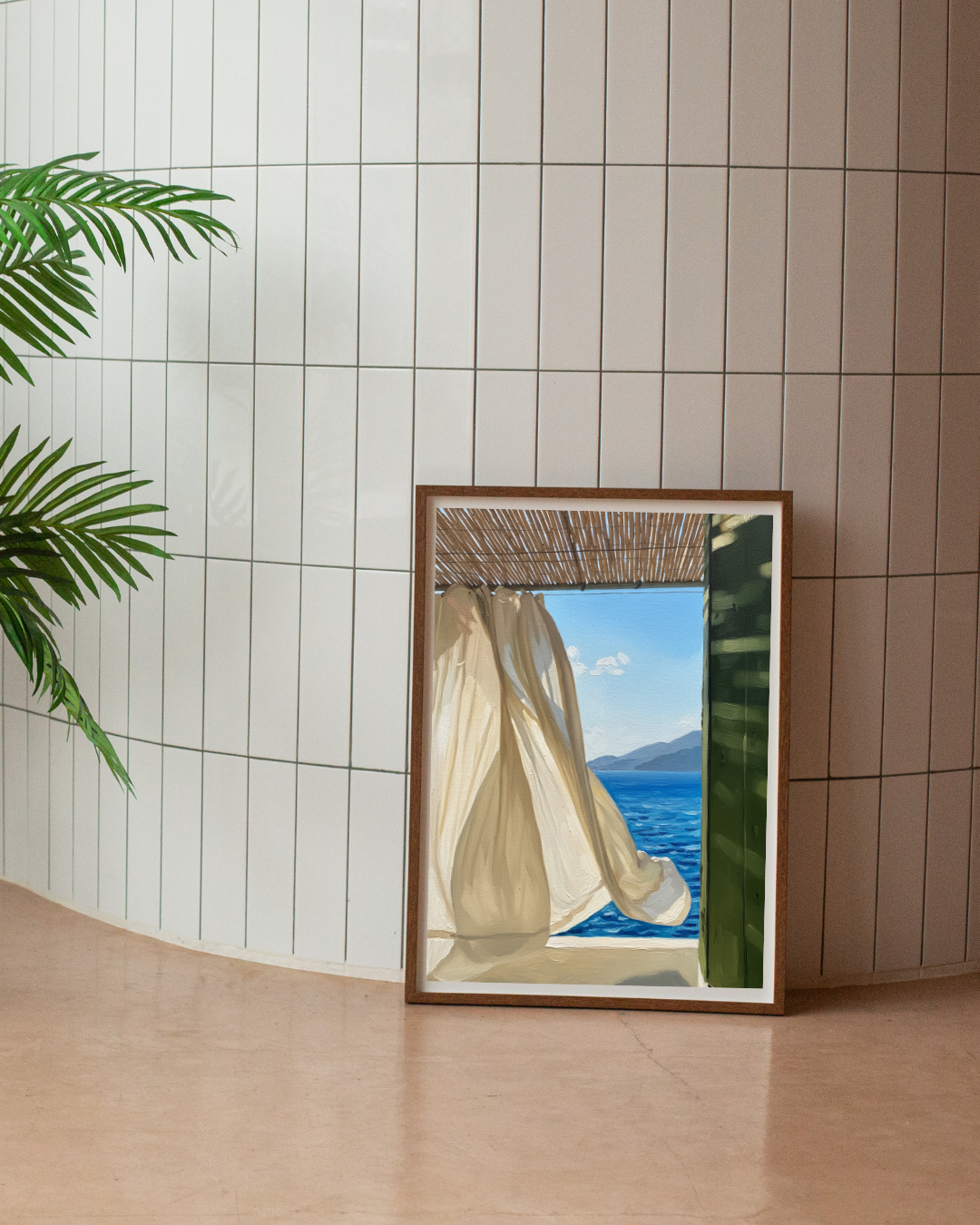 Sea Breeze Window Print - Mediterranean Nostalgia Collection