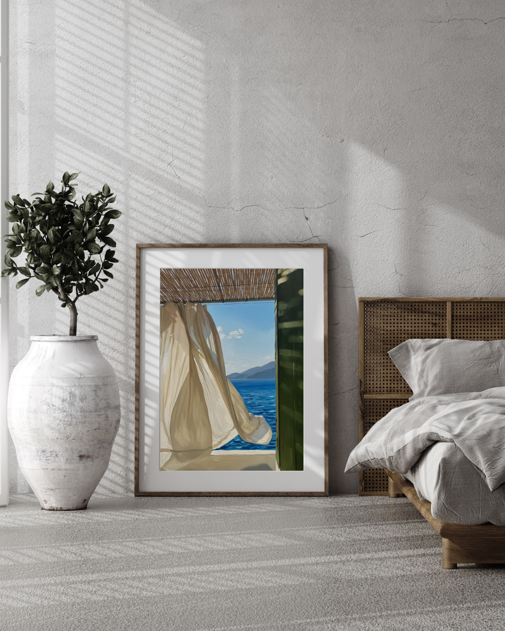 Sea Breeze Window Print - Mediterranean Nostalgia Collection