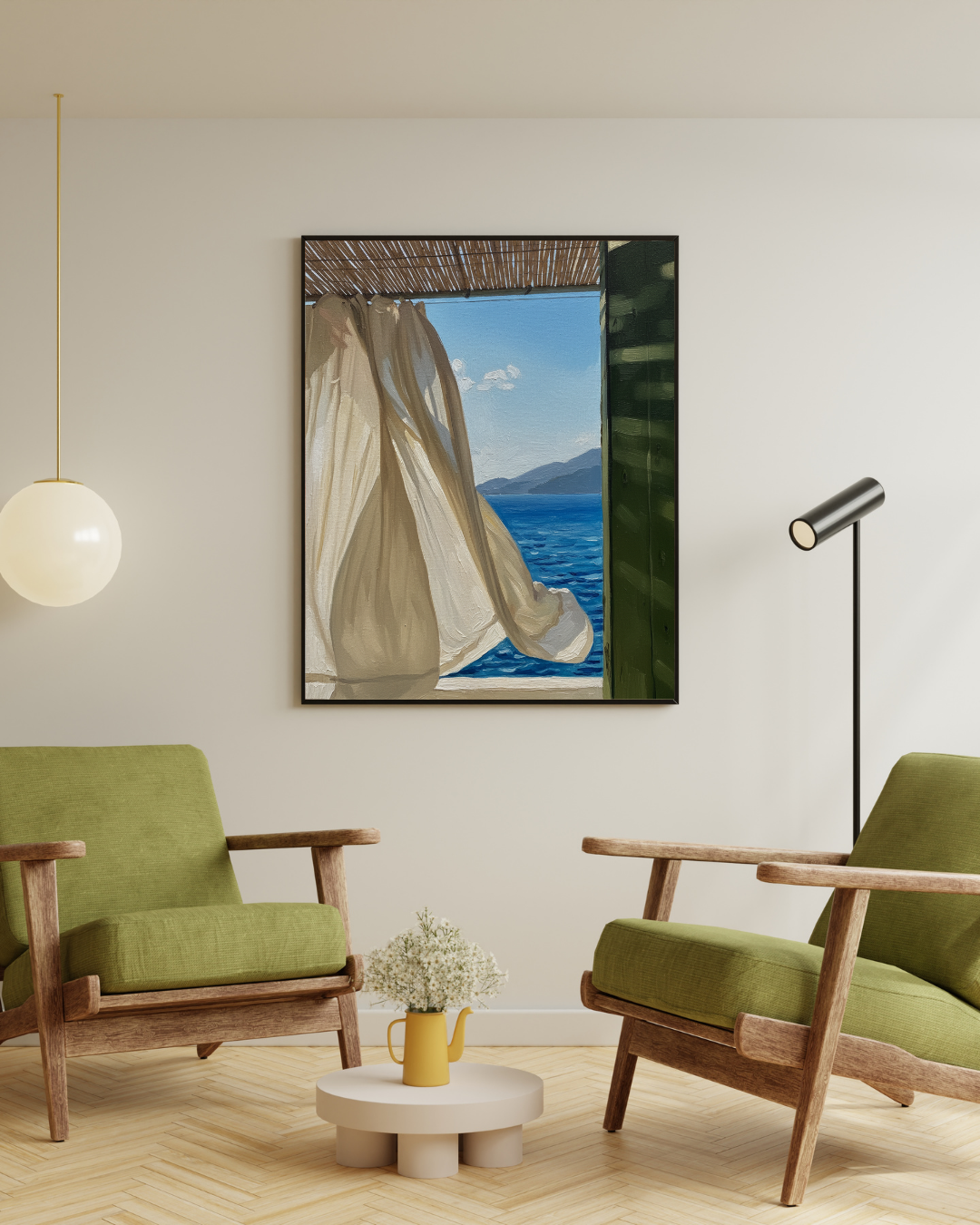 Sea Breeze Window Print - Mediterranean Nostalgia Collection