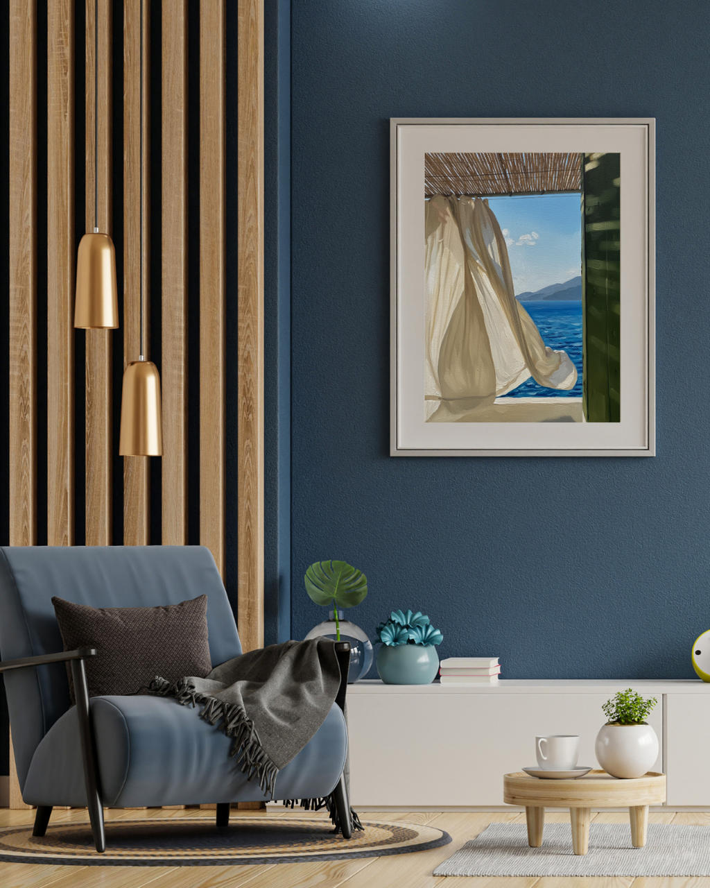 Sea Breeze Window Print - Mediterranean Nostalgia Collection