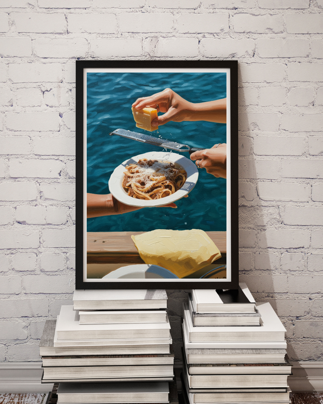 Pasta by the Sea Print - Mediterranean Nostalgia Collection