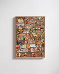 Crowded Beach Print – Mediterranean Nostalgia Collection