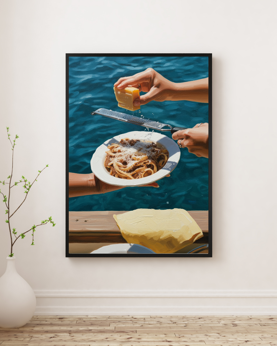 Pasta by the Sea Print - Mediterranean Nostalgia Collection