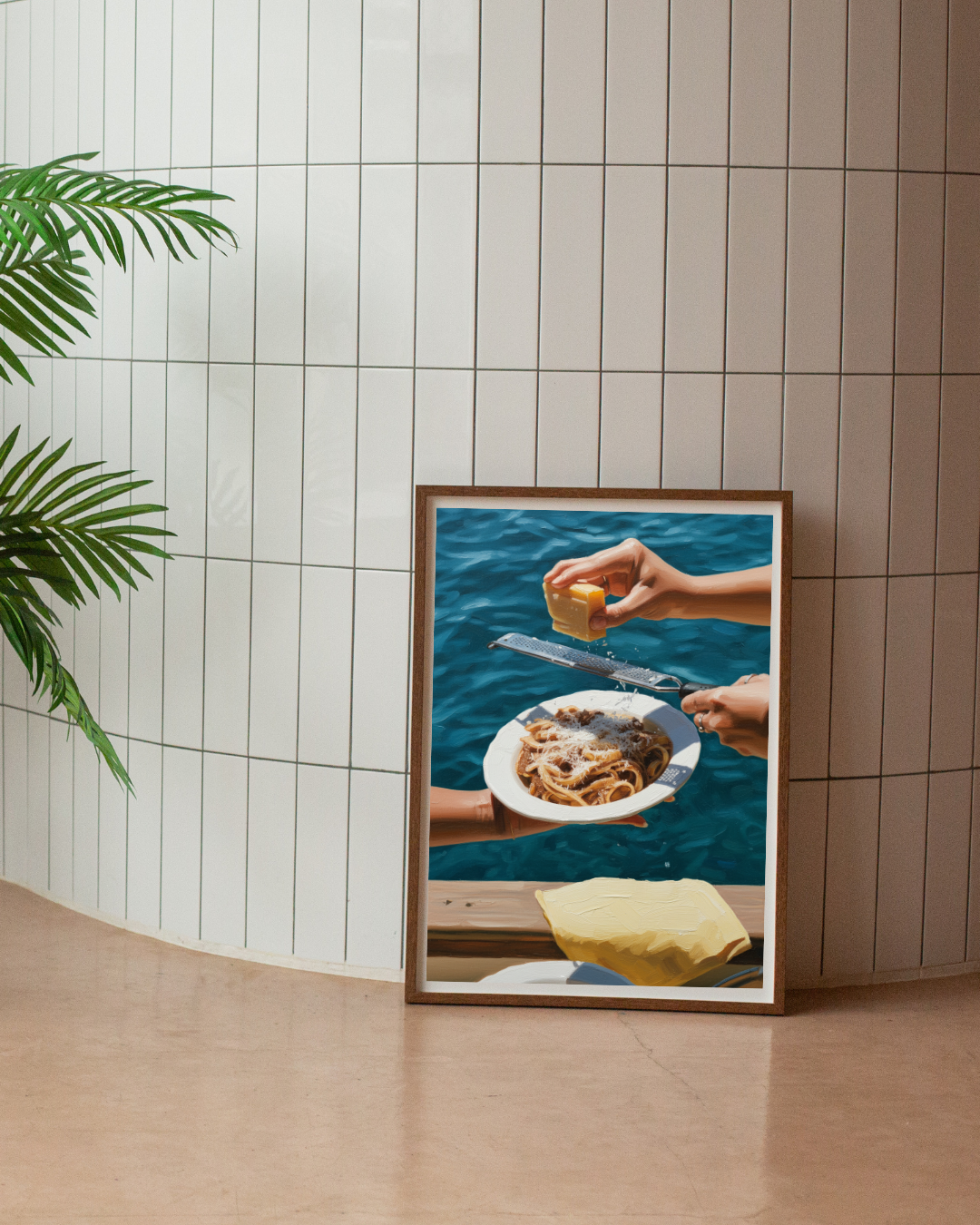 Pasta by the Sea Print - Mediterranean Nostalgia Collection