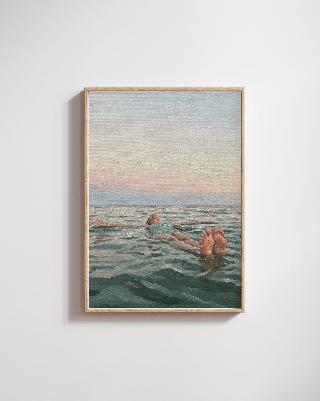 Floating at Sunset Print - Mediterranean Nostalgia Collection