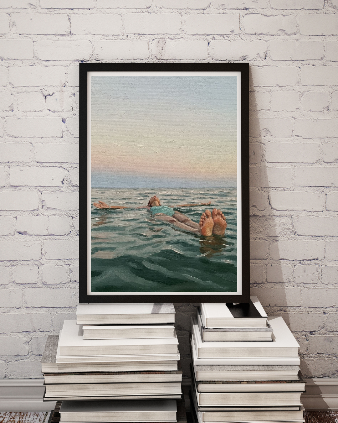 Floating at Sunset Print - Mediterranean Nostalgia Collection