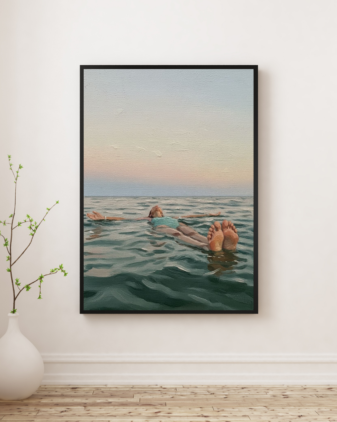 Floating at Sunset Print - Mediterranean Nostalgia Collection