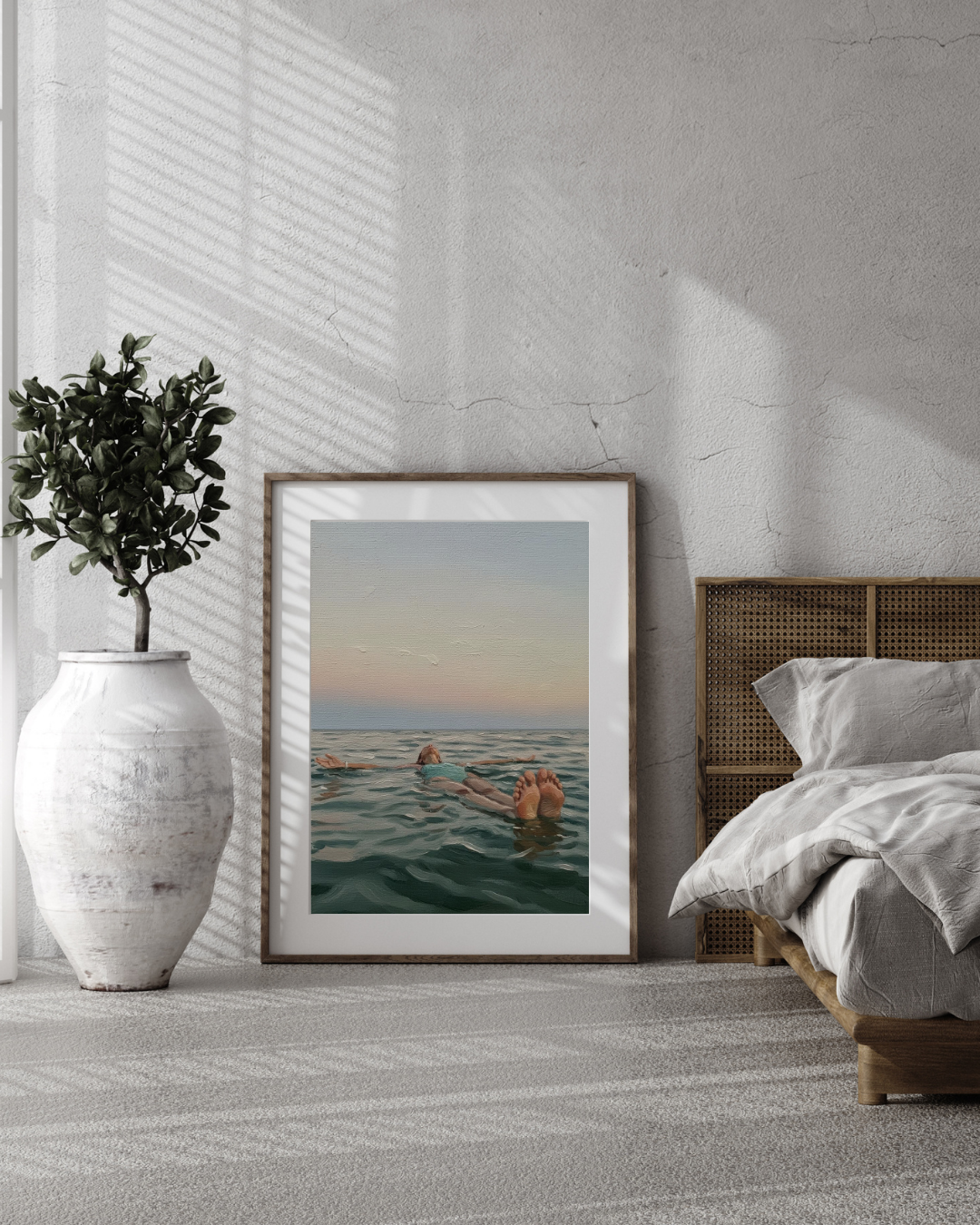 Floating at Sunset Print - Mediterranean Nostalgia Collection