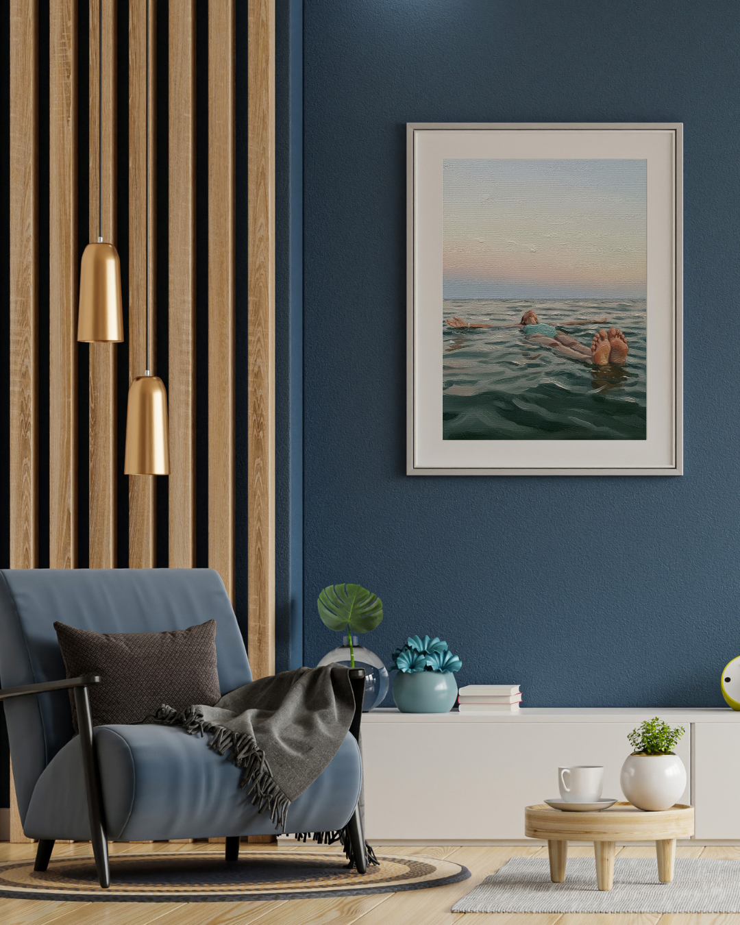 Floating at Sunset Print - Mediterranean Nostalgia Collection