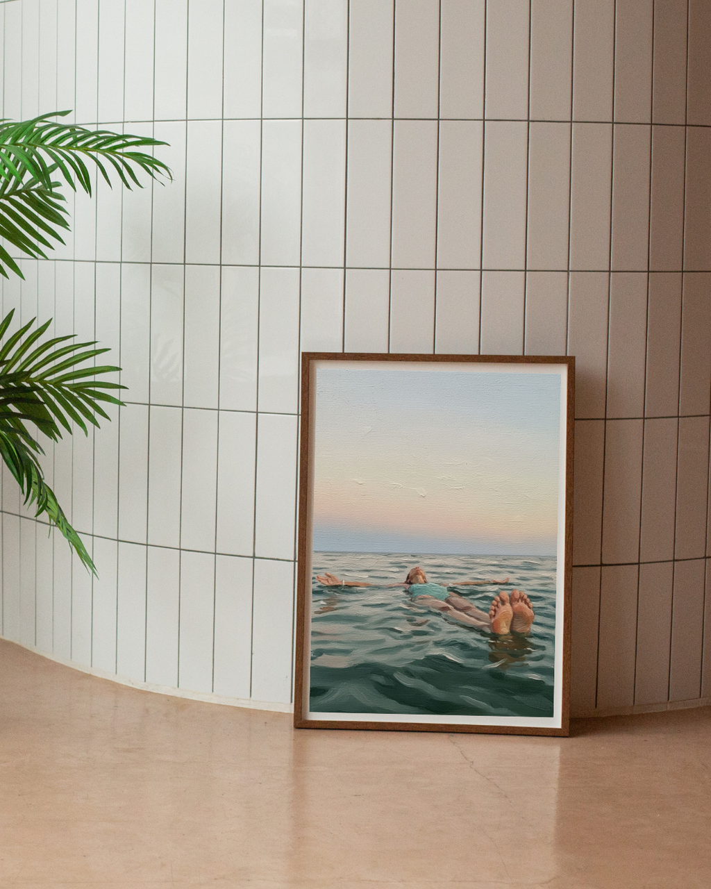 Floating at Sunset Print - Mediterranean Nostalgia Collection
