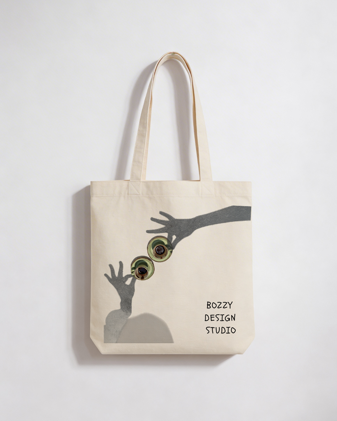 Watching Hand Tote Bag – Mediterranean Nostalgia Collection