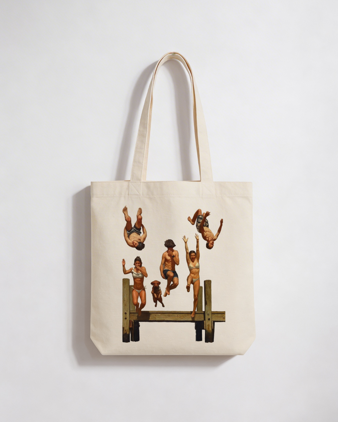 Jump Together Tote Bag – Mediterranean Nostalgia Collection