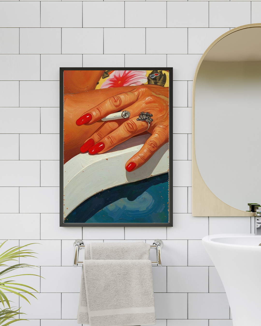 Red Nails Print – Mediterranean Nostalgia Collection