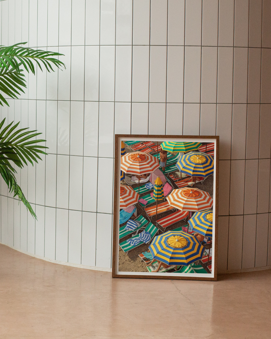 Beach Umbrellas Print - Mediterranean Nostalgia Collection