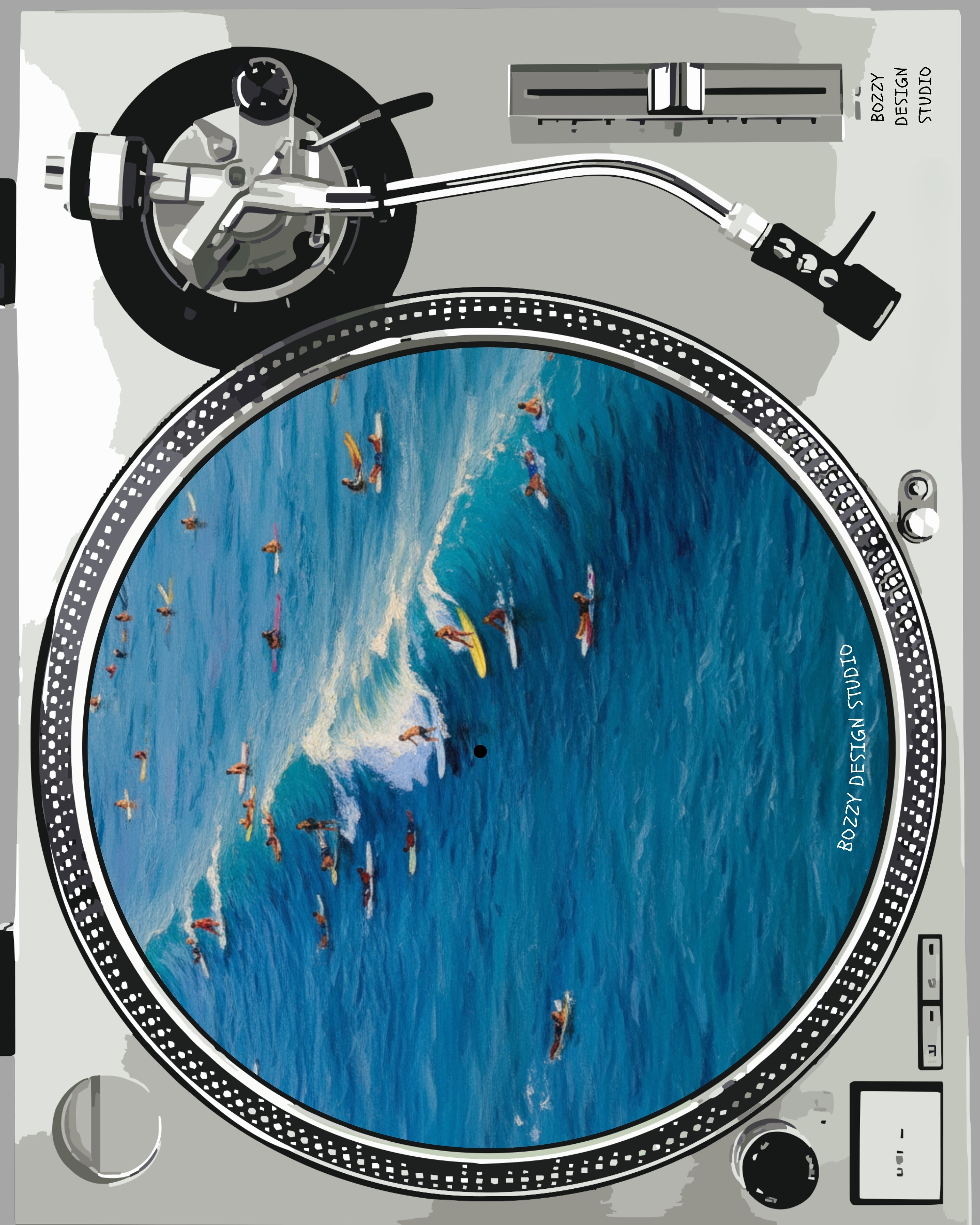 Wave Crowd Slipmat – Mediterranean Nostalgia Collection