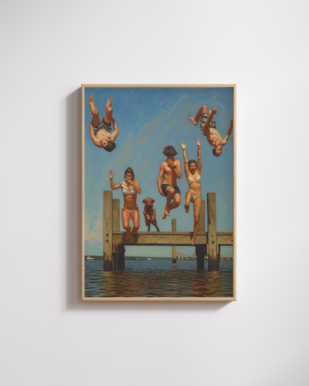 Pier Jump Print – Mediterranean Nostalgia Collection