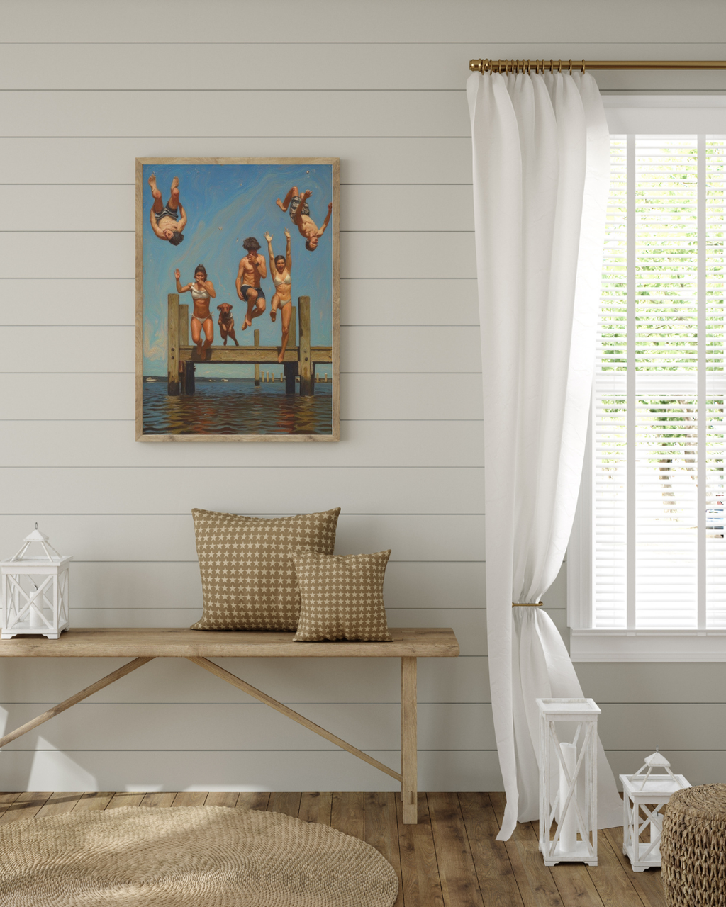 Pier Jump Print – Mediterranean Nostalgia Collection