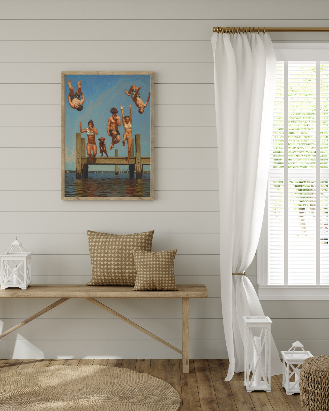 Pier Jump Print – Mediterranean Nostalgia Collection