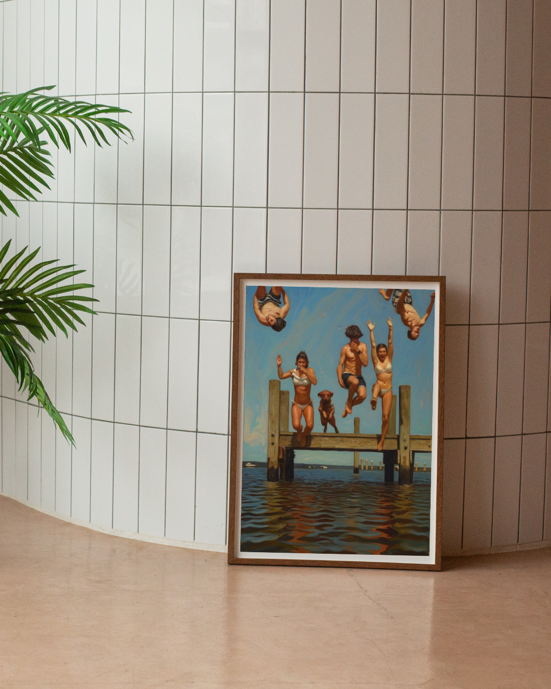 Pier Jump Print – Mediterranean Nostalgia Collection