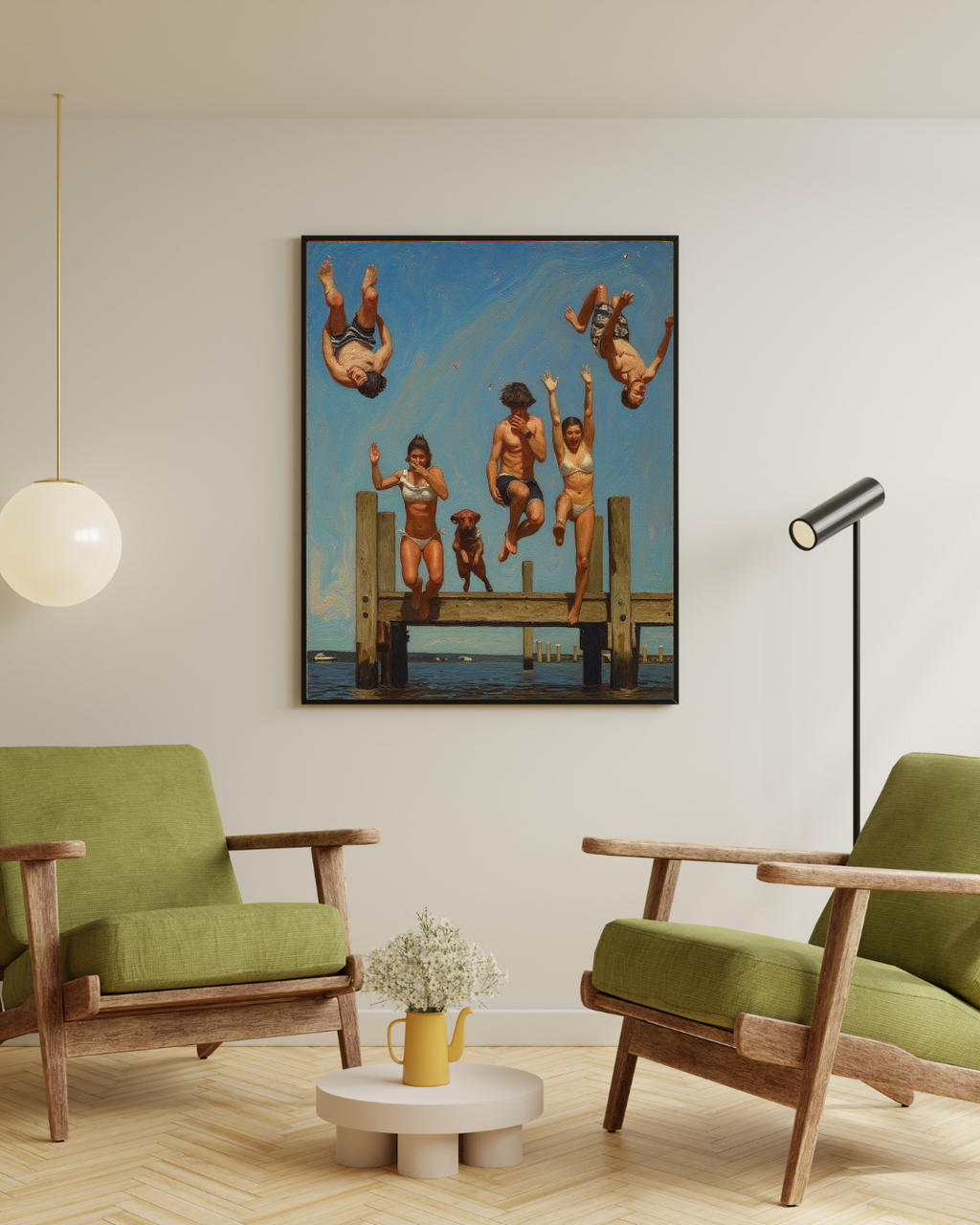 Pier Jump Print – Mediterranean Nostalgia Collection