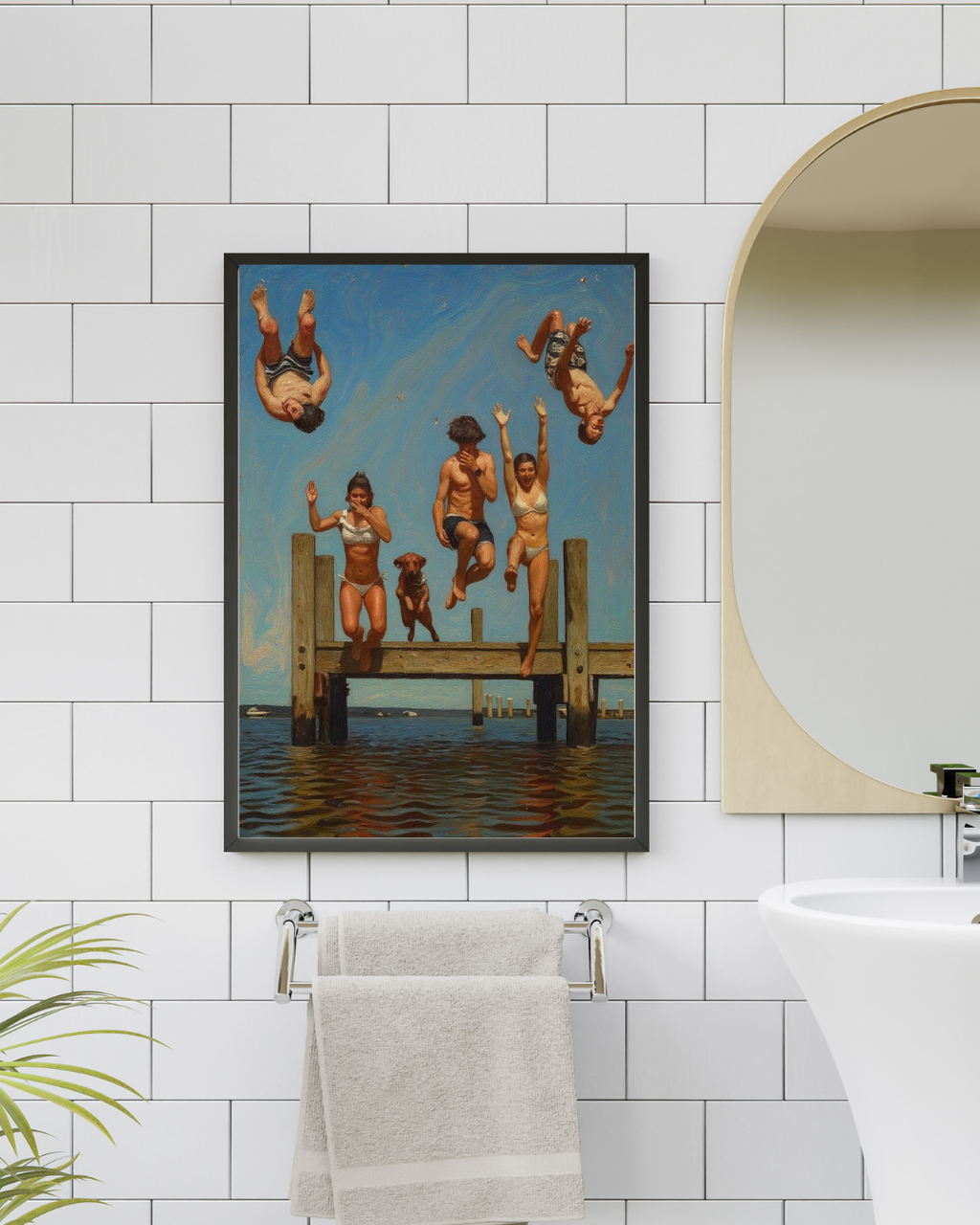 Pier Jump Print – Mediterranean Nostalgia Collection